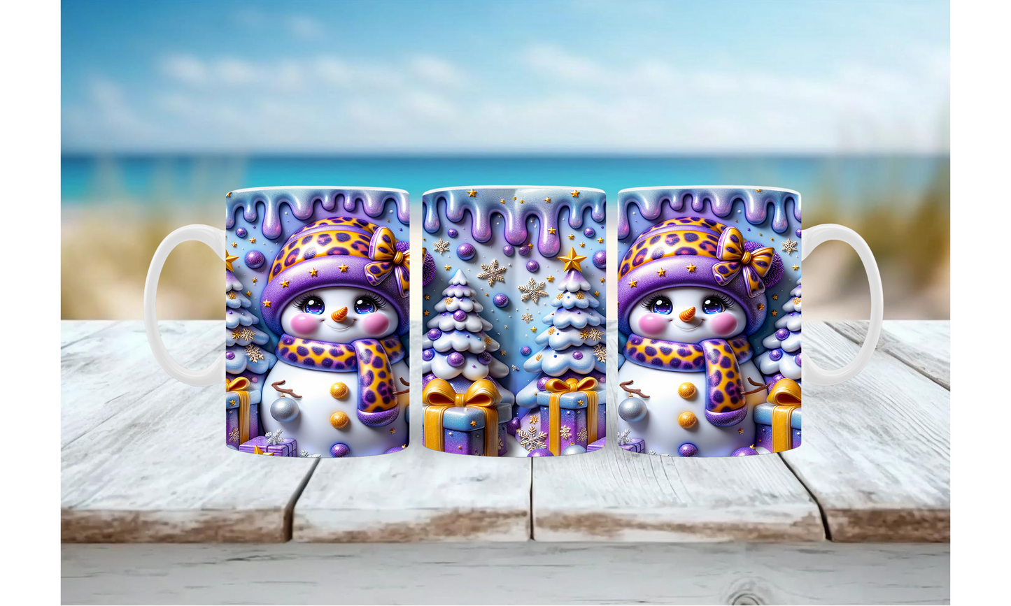 Leo Snowmen Lila