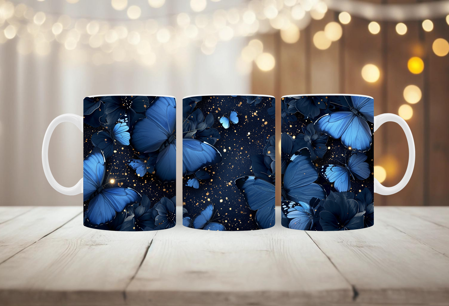 Schmetterling Blau-Schwarz