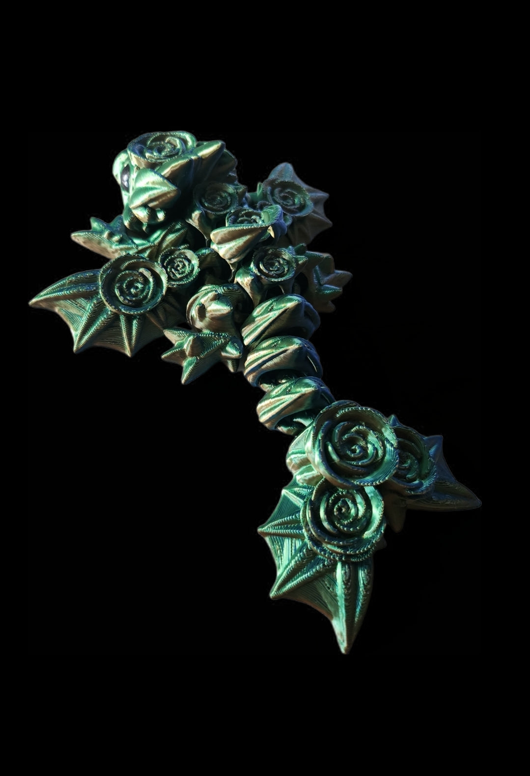 Kleiner Rosen drache- dreifarbig