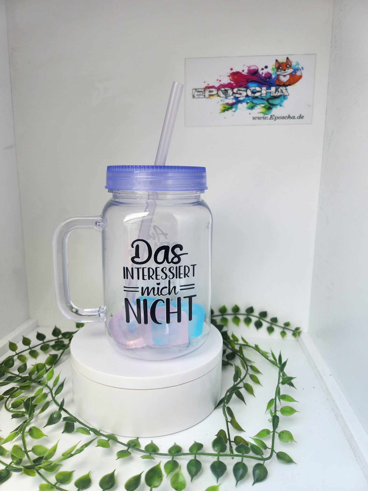 Trinkbecher "Sprüche" inkl. Eiswürfel