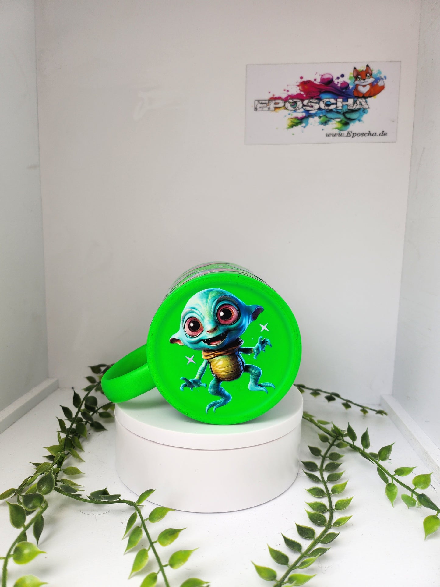 Matte Neon grüne tasse - aliens 👽