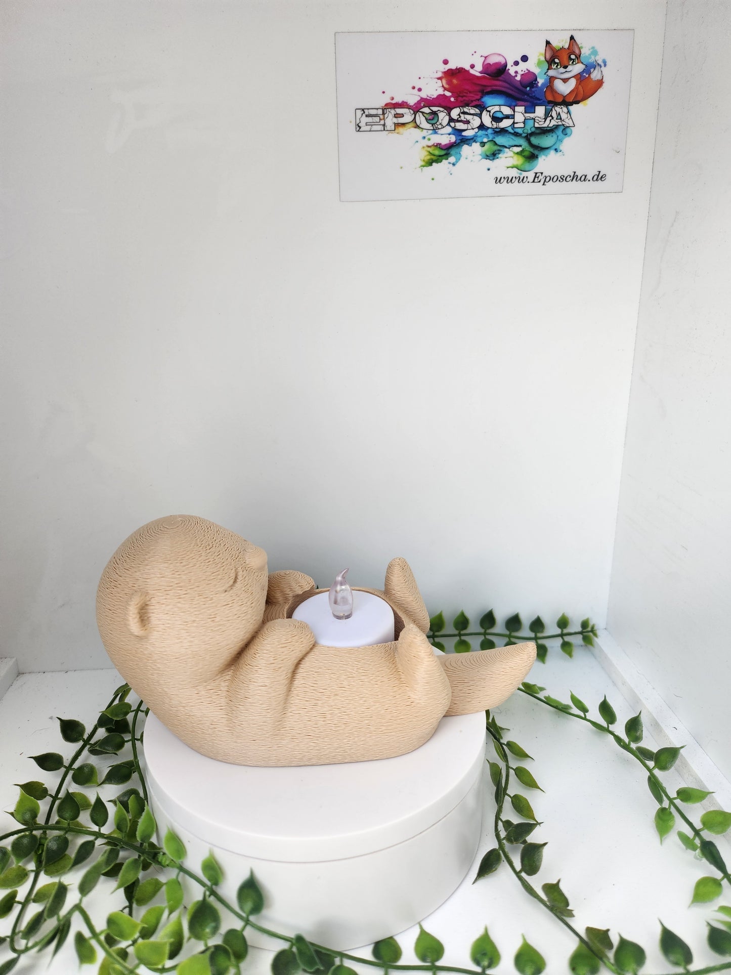 Otter LED Teelicht-Beige