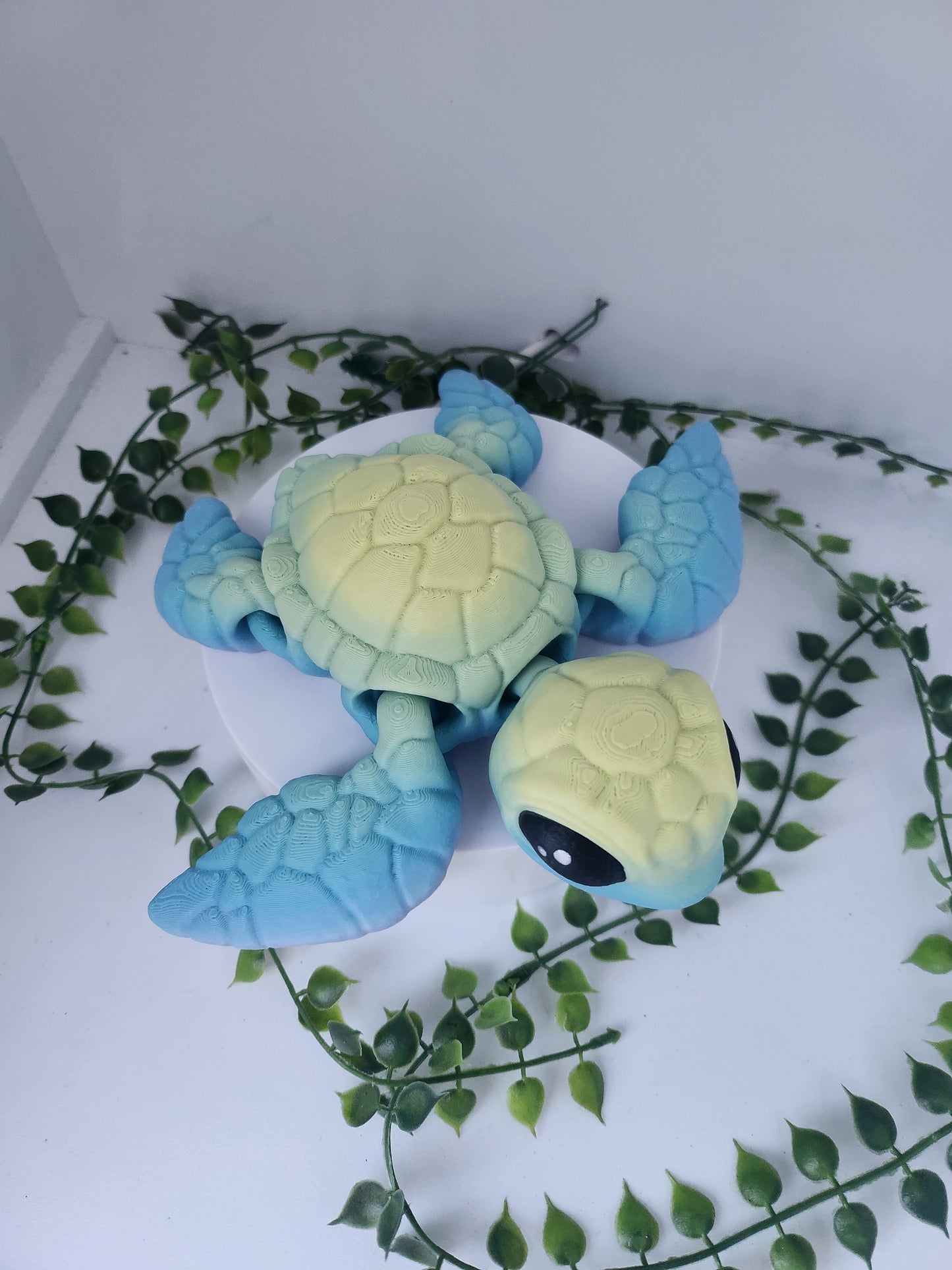 Biggi Schildkröte- blau/gelb MATT