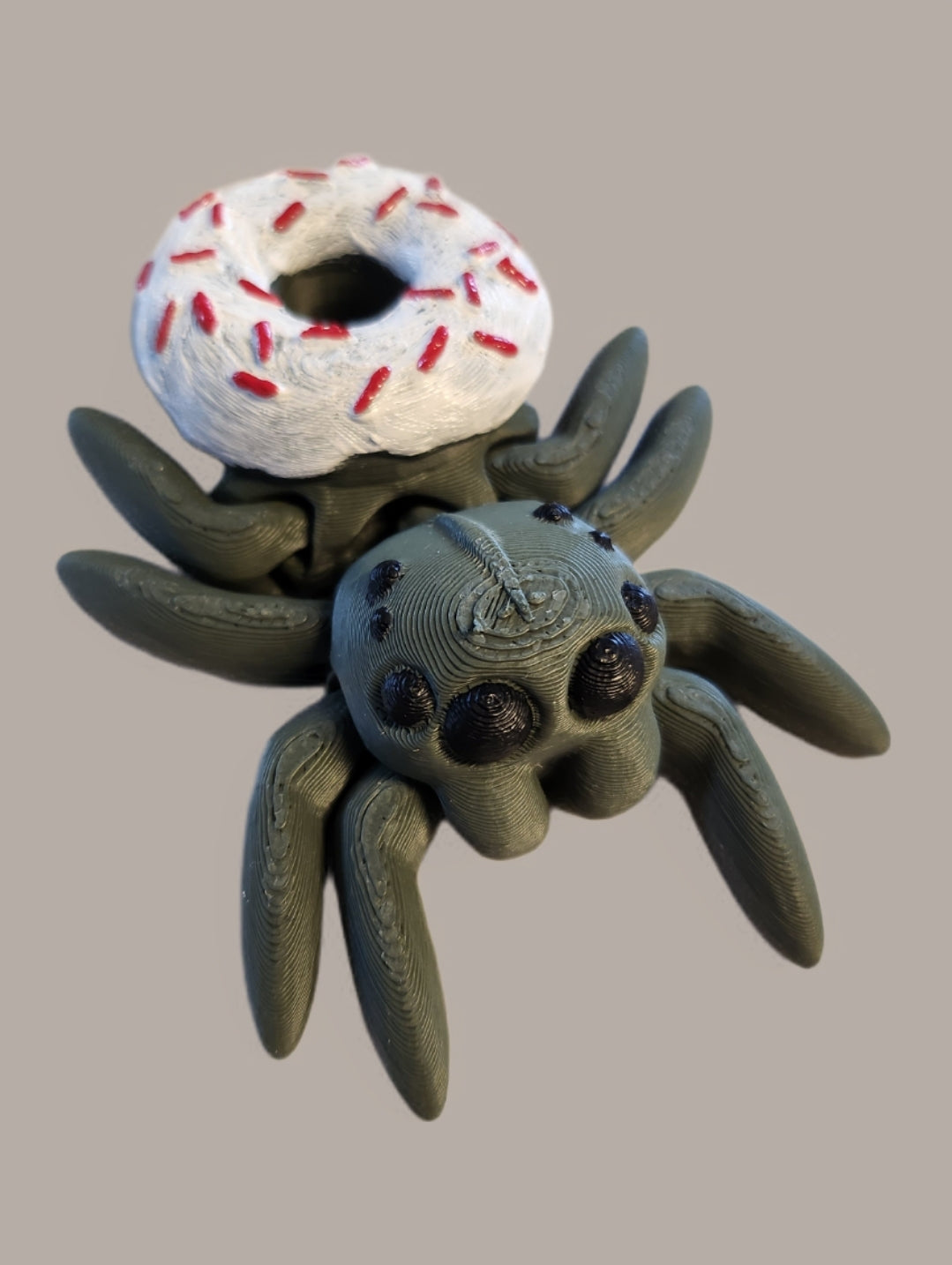 Donut spinne - Olivegrün