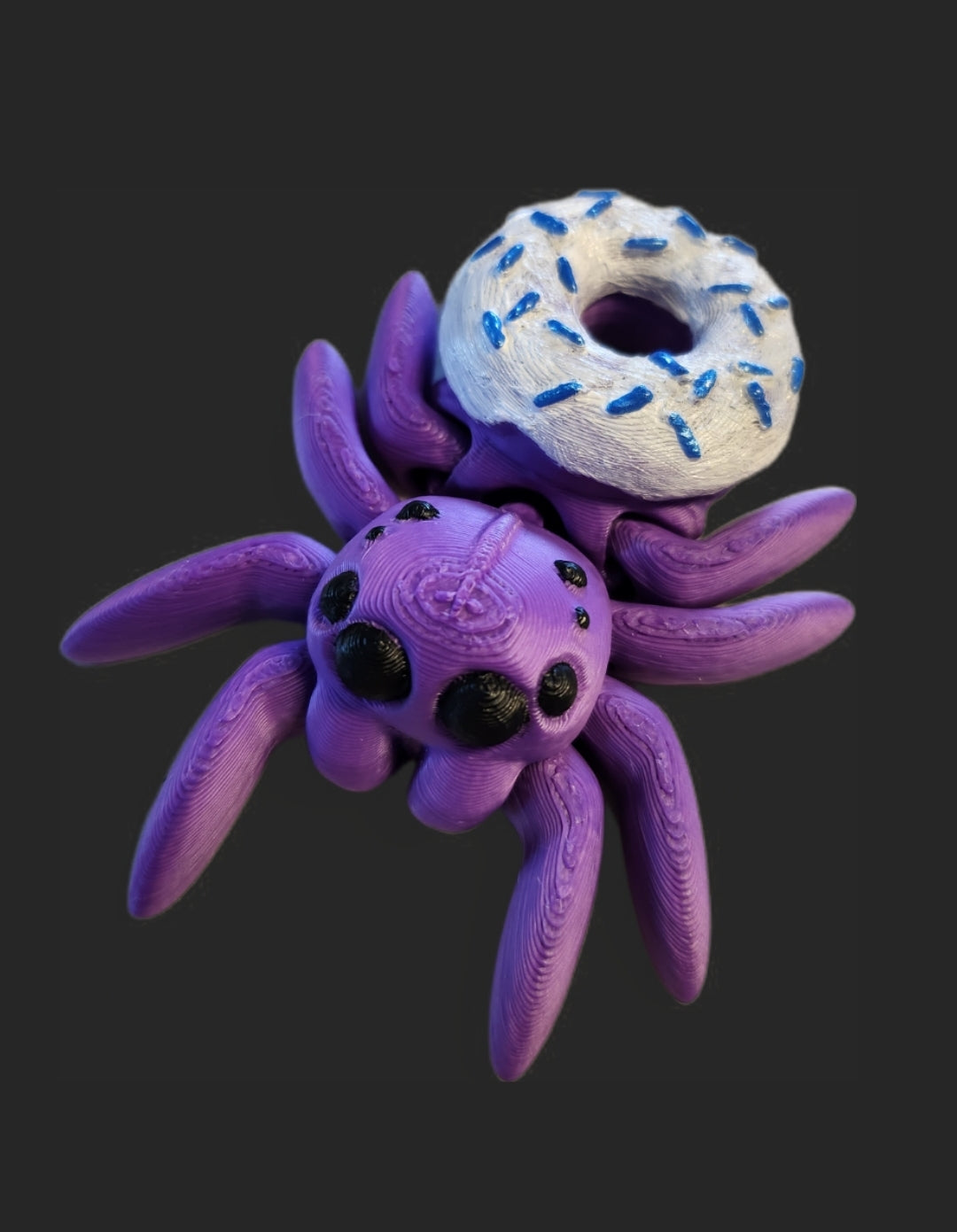 Donut spinne, lila