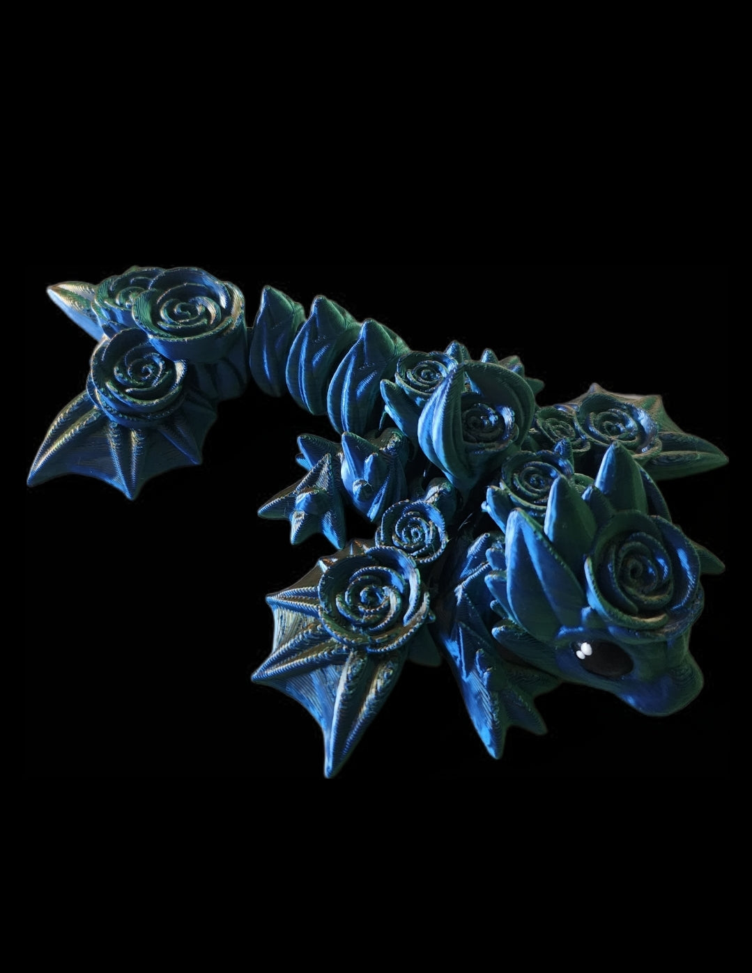 Kleiner Rosen drache- dreifarbig