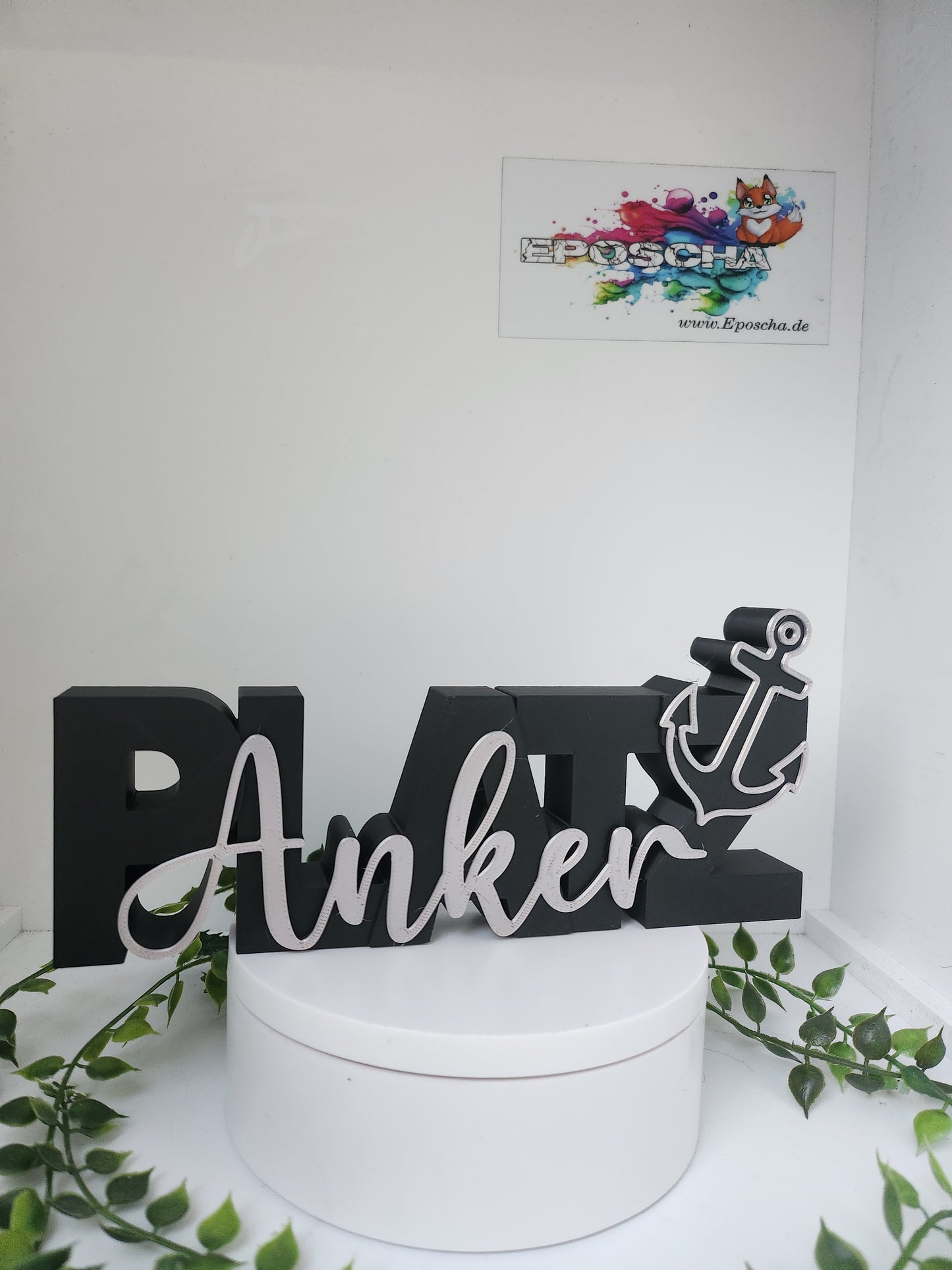 XL Ankerplatz- schwarz/Metallic