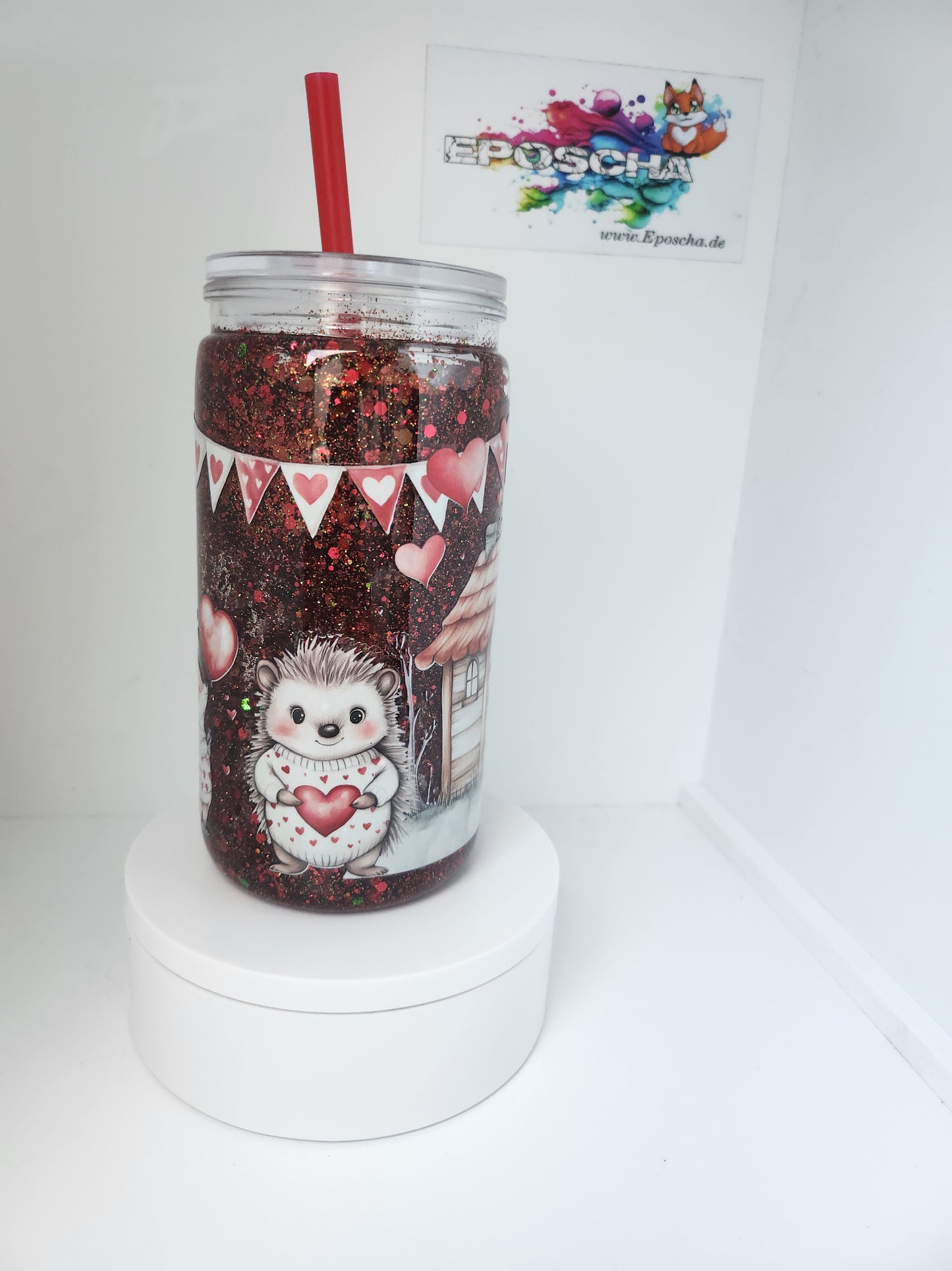 Waldtiere - Glitzer becher
