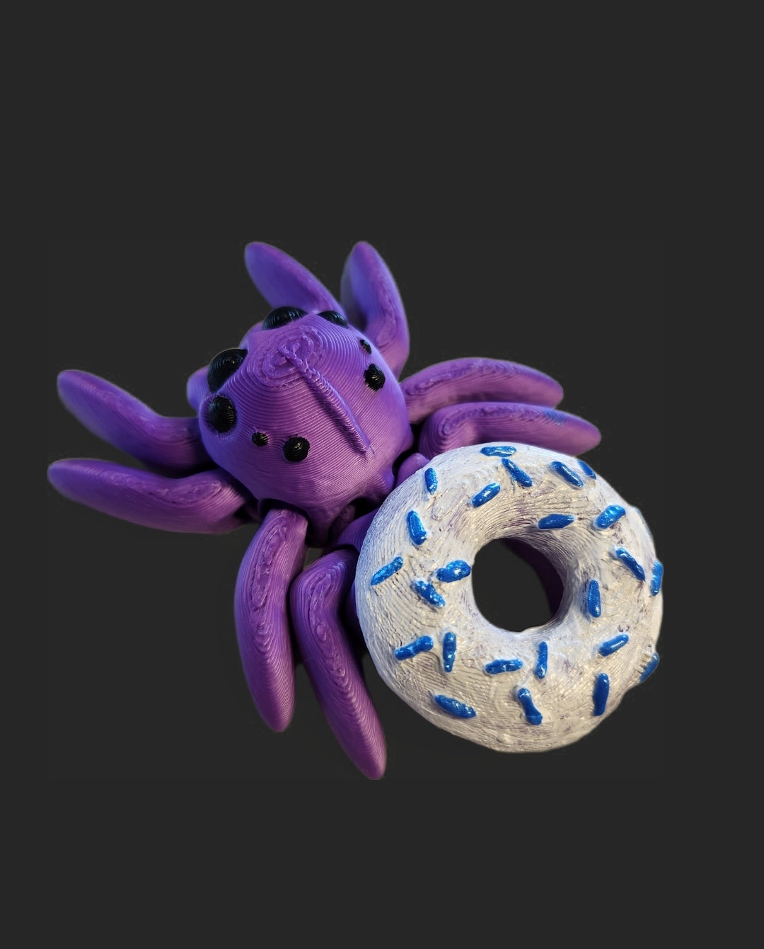 Donut spinne, lila