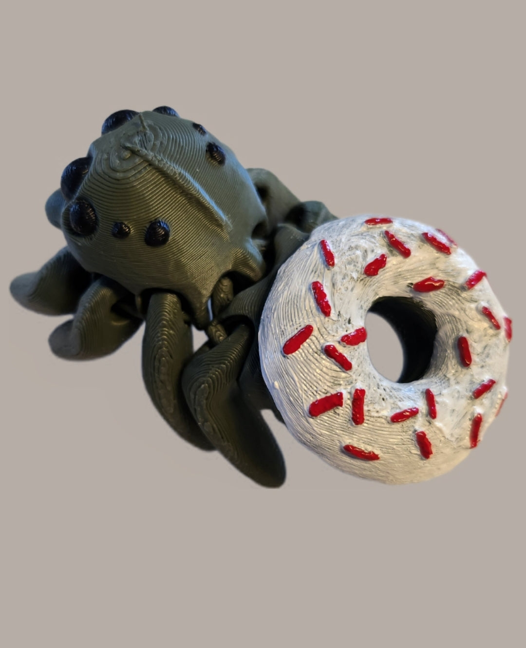 Donut spinne - Olivegrün