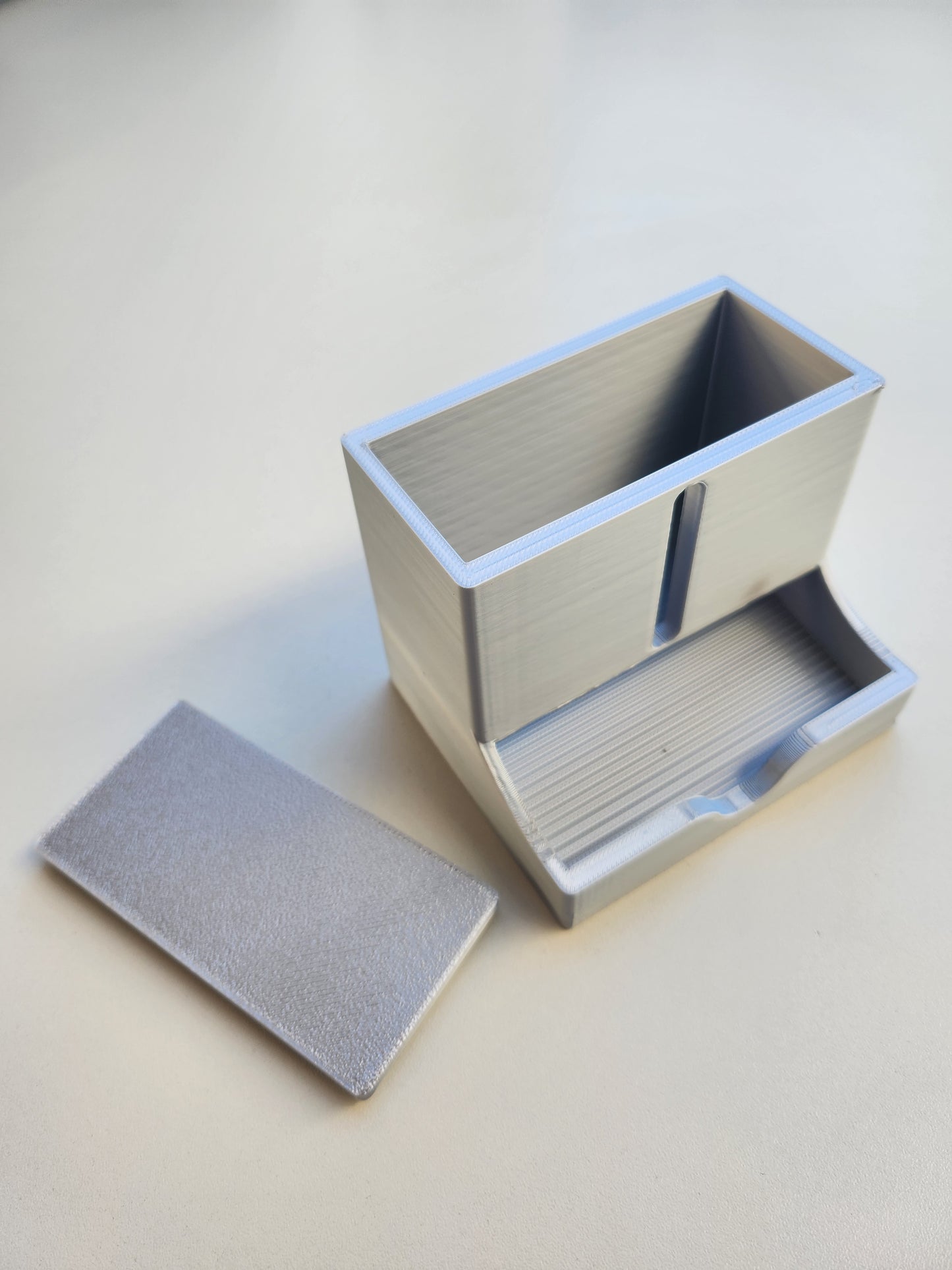 Wattestäbchen spender - Silber