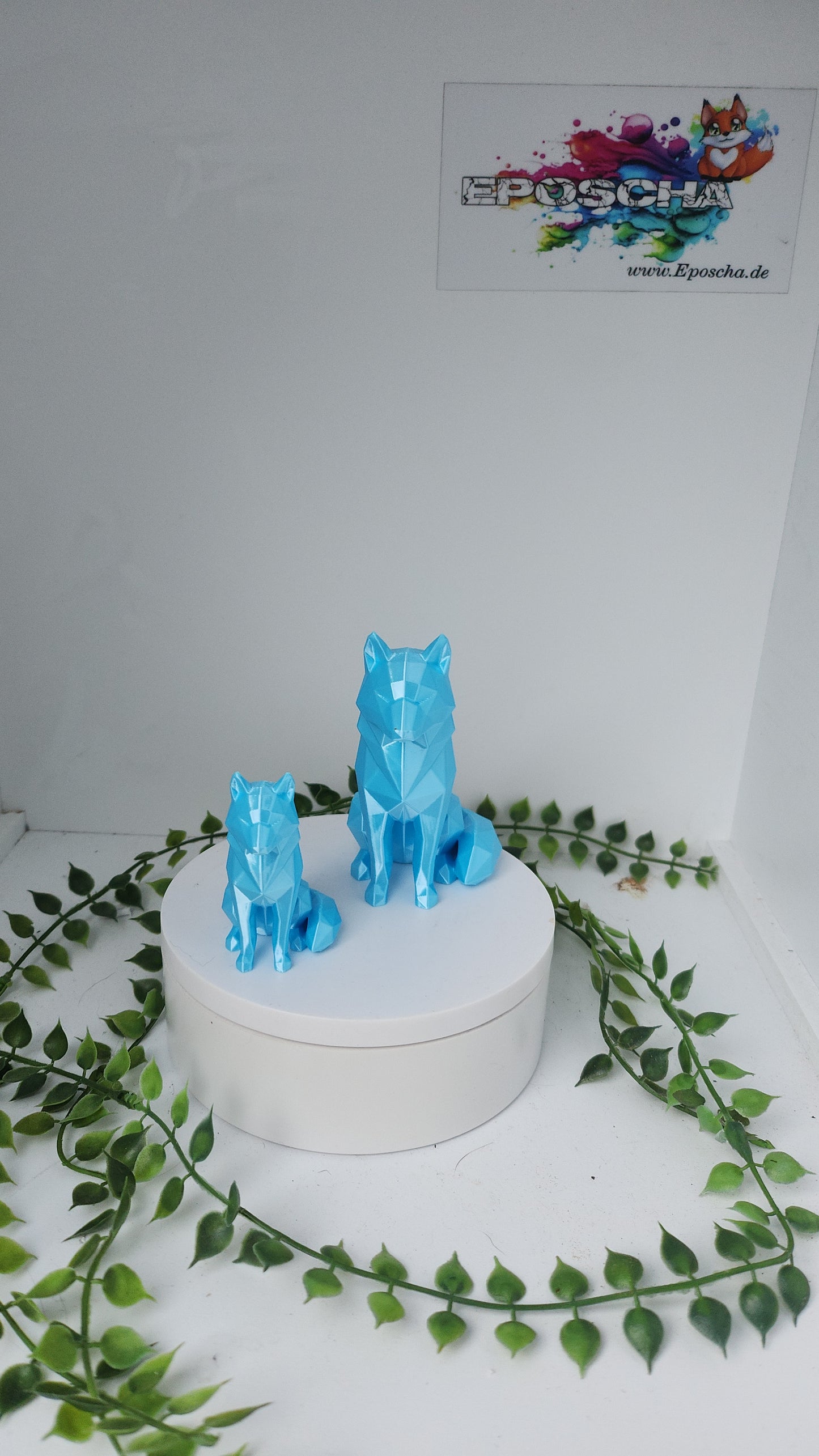 Poly wölfe - eisblau