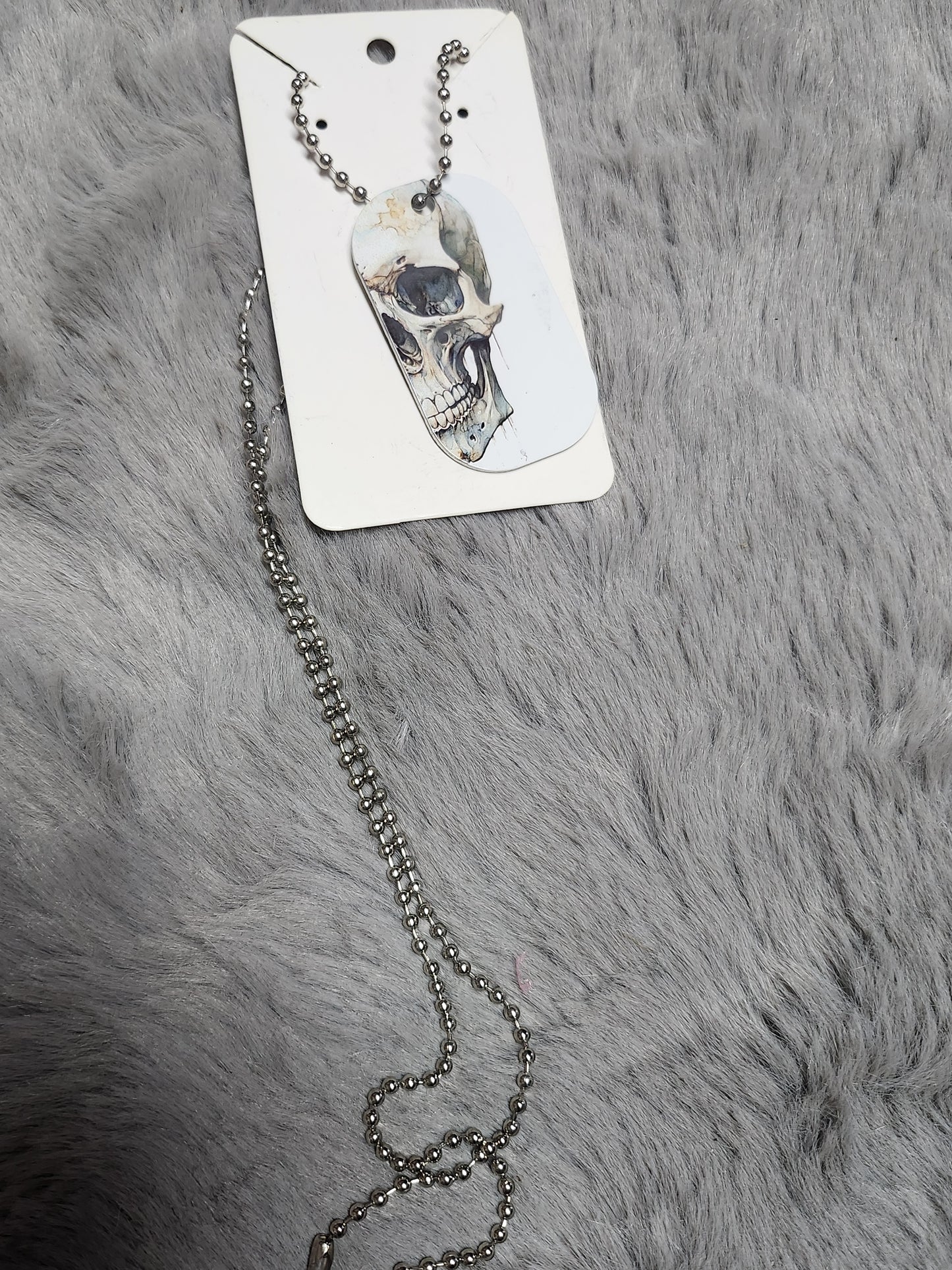 Hundemarke Halskette skull