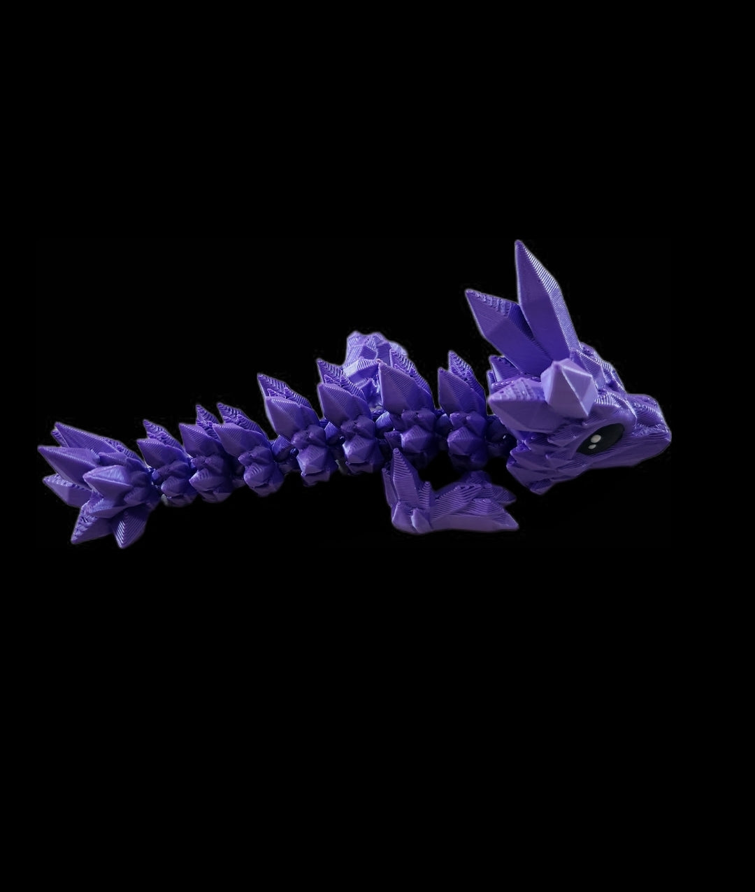 Mini kristalldrache- Sattes lila