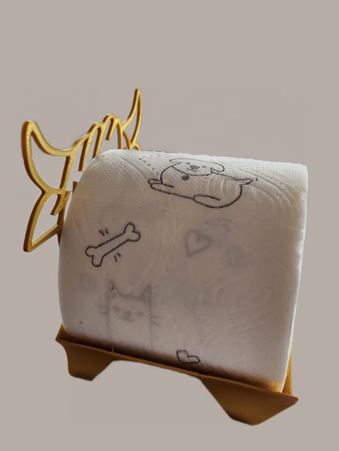 Toilettenpapier Halterung kuh