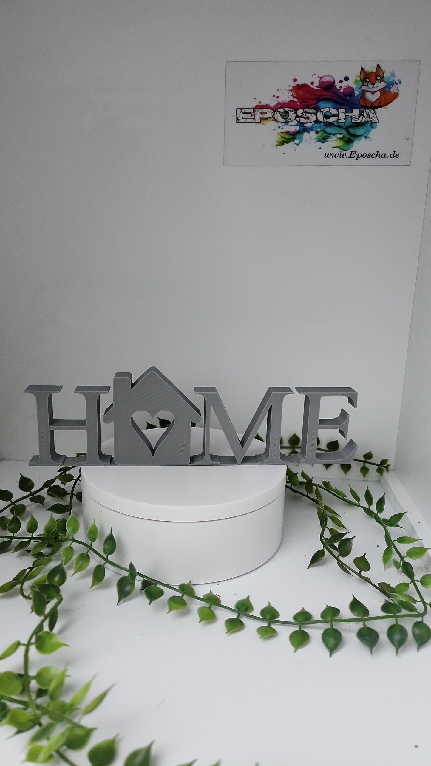 HOME Aufsteller-grau