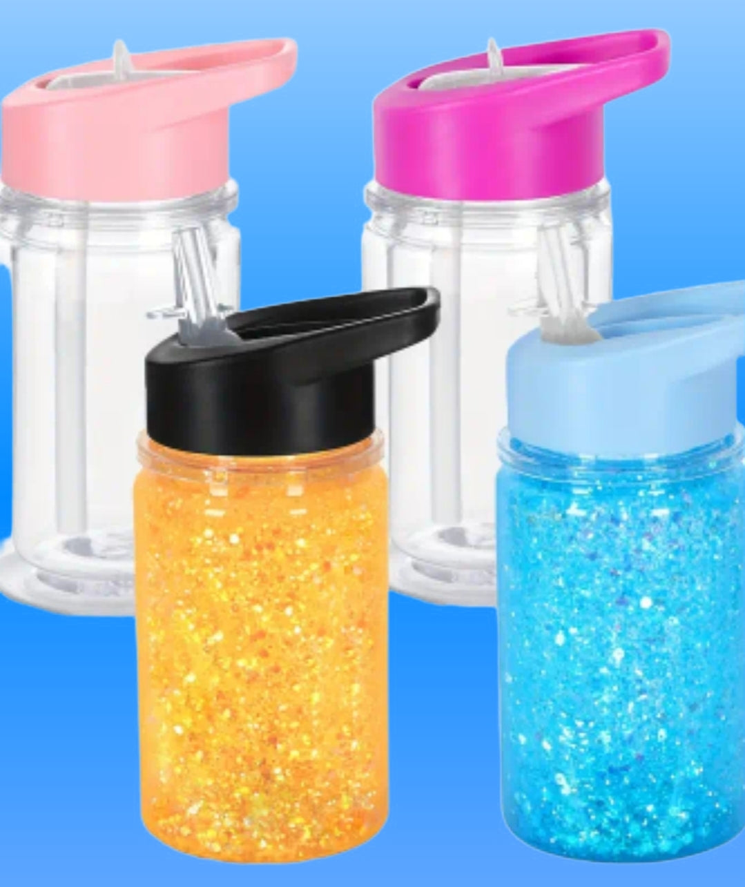 Glitzer/lava trinkflasche 300ml