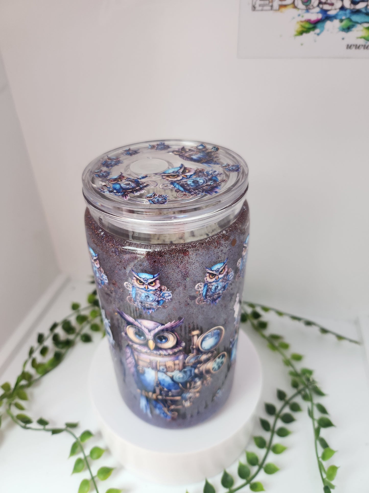 Eulen Schimmer becher