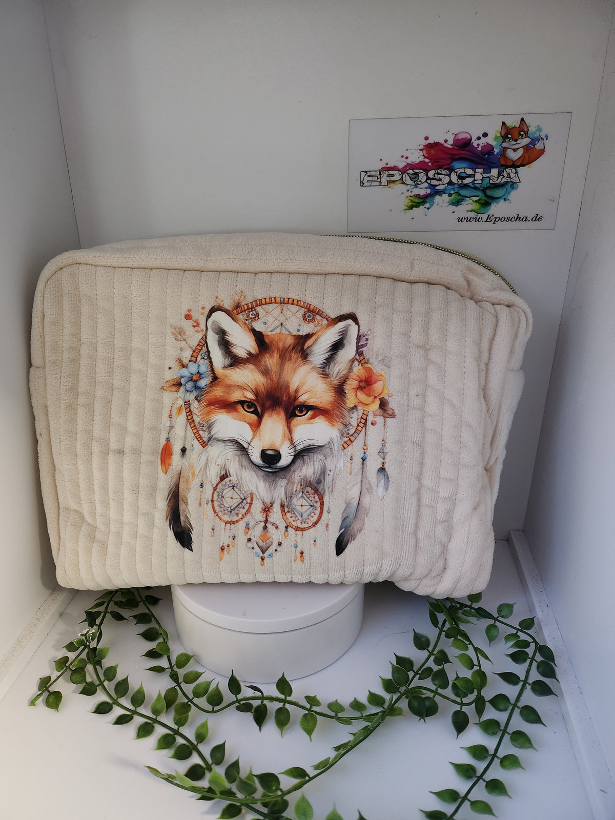 Weiche kosmetiktasche- Traumfänger Fuchs
