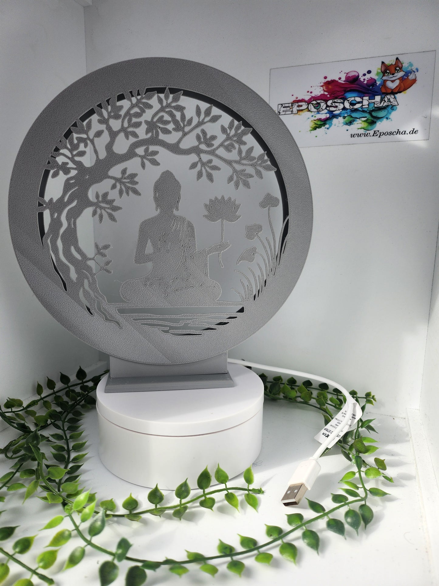 Buddha Silhouetten lampe