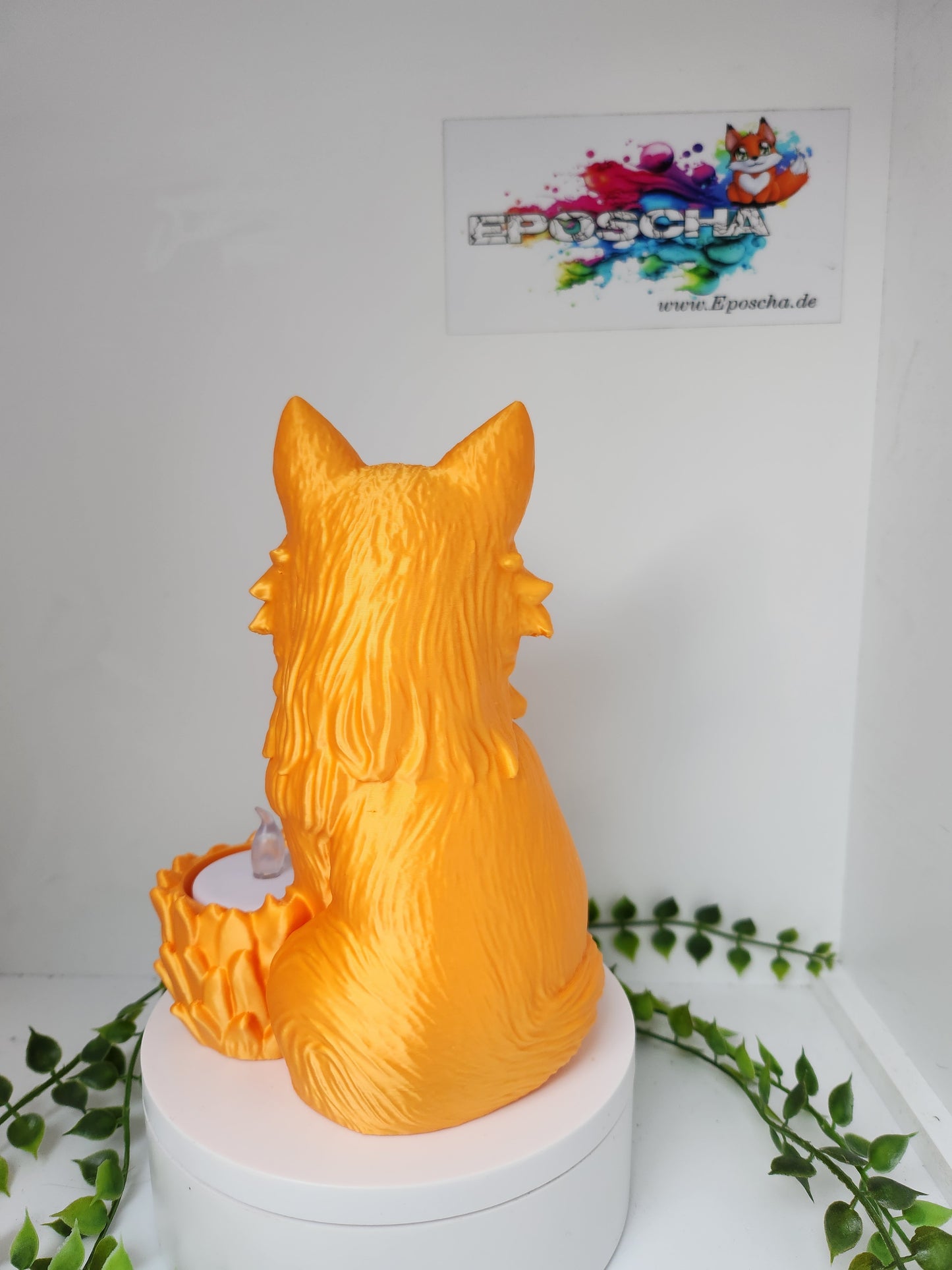 XL Fuchs Teelichthalter