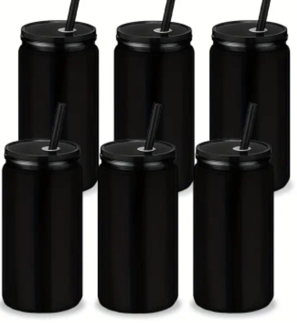 Schwarze Trinkbecher für sticker