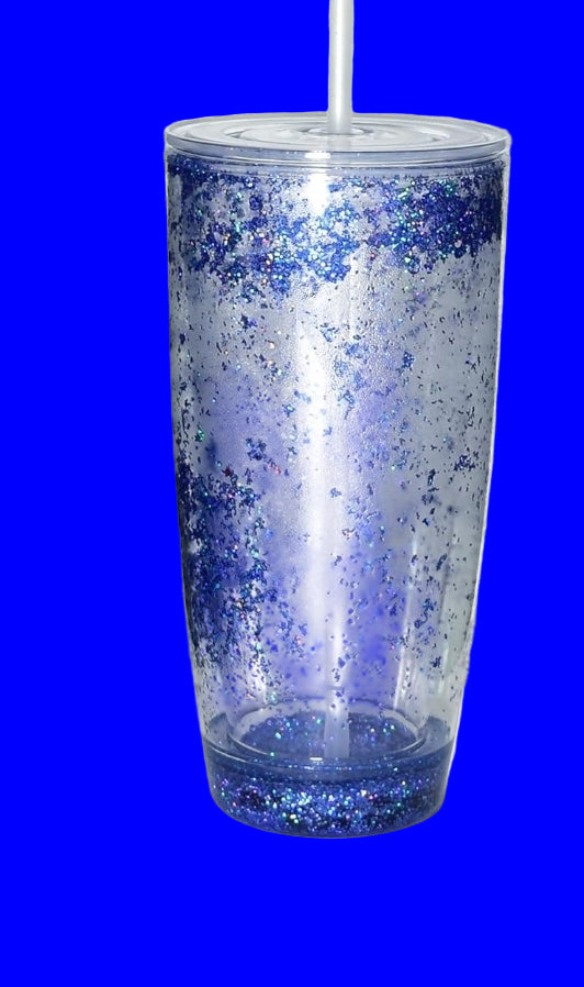 700ml rund -Glitzerbecher