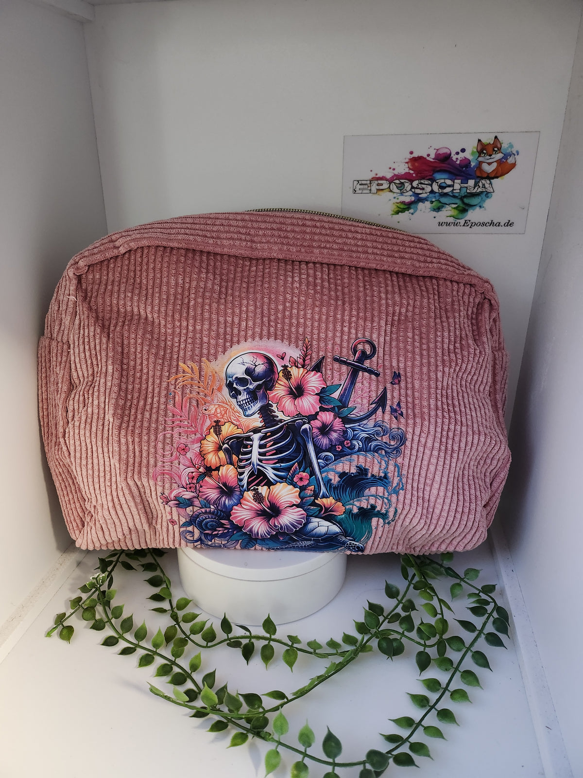 Kord kosmetiktasche- maritimer skull