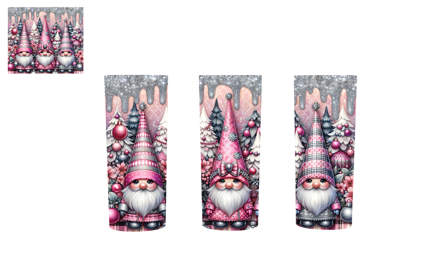 Glitzer Wichtel Rosa/Silber