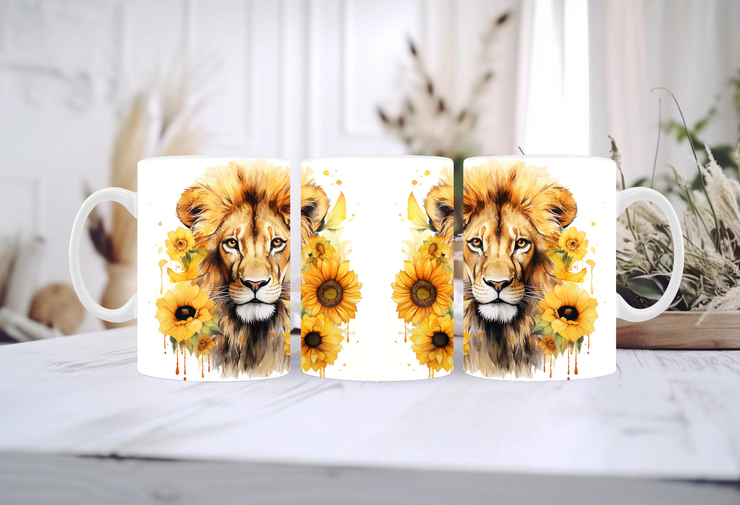 Sonnenblumen Löwe