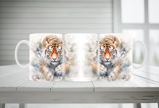 Tiger im Rauch