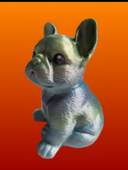 Bulldogge grün-blau