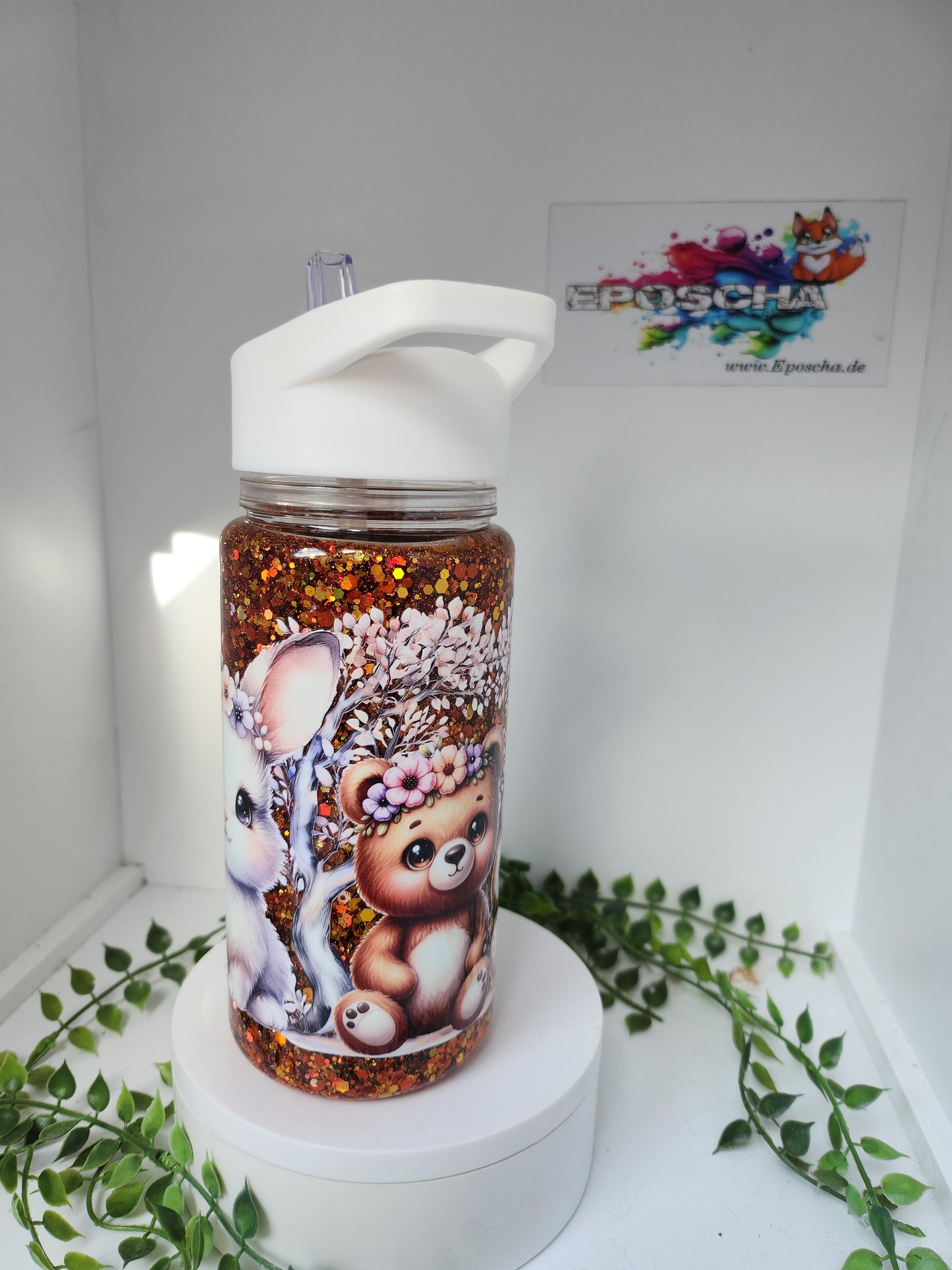 Trinkflasche- waldtiere