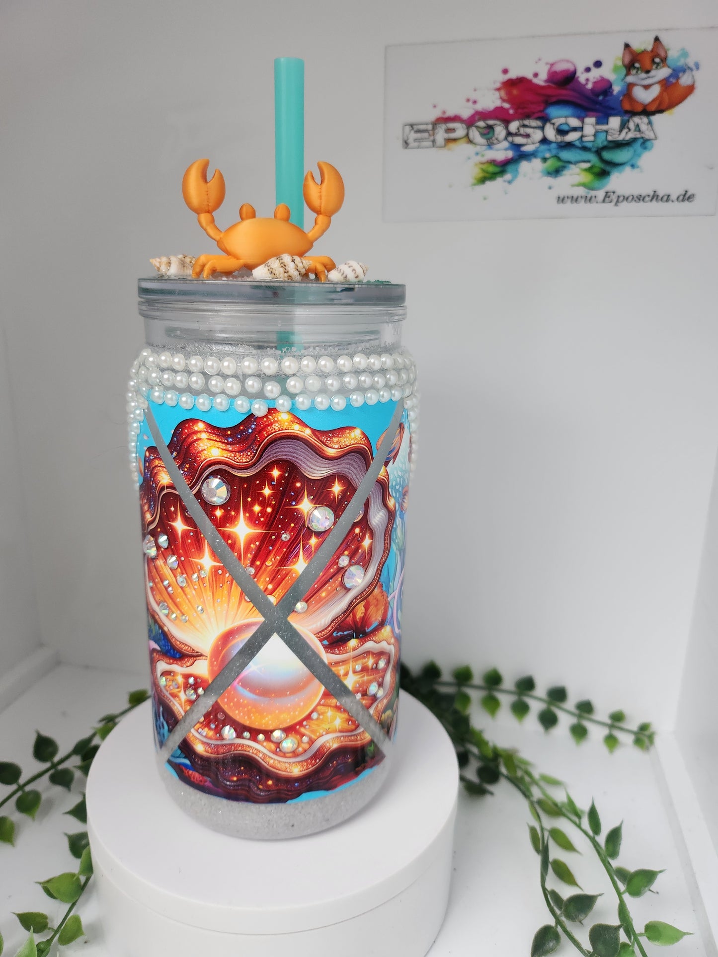 Muschel ozean becher