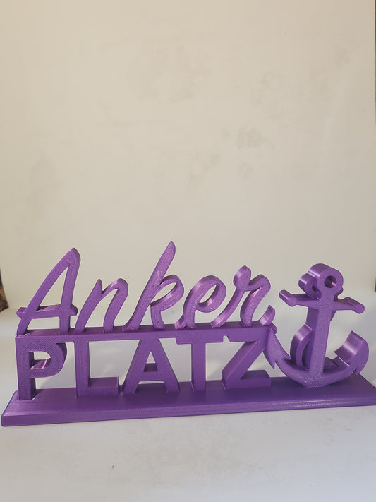 Ankerplatz Aufsteller- lila