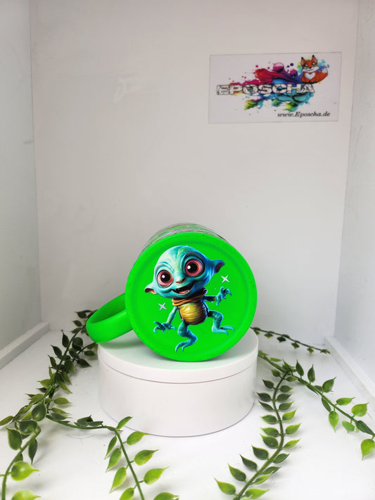 Matte Neon grüne tasse - aliens 👽