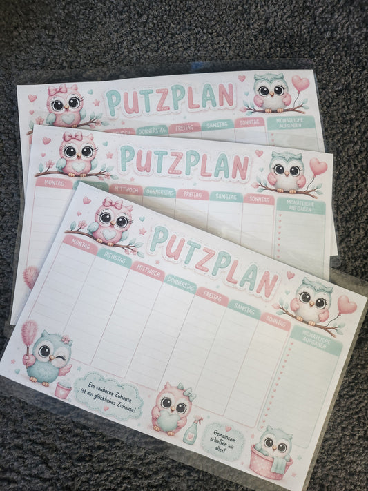 Putzplan eule