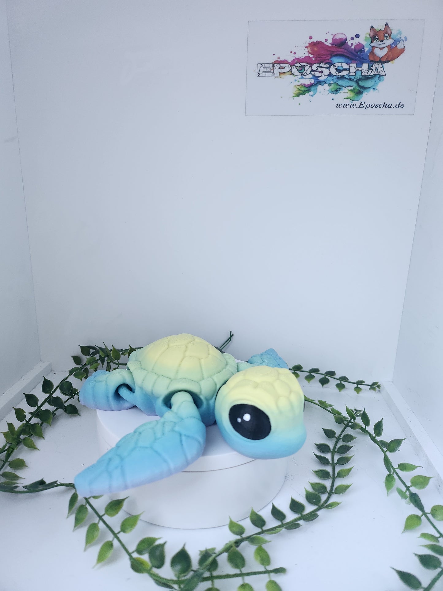 Biggi Schildkröte- blau/gelb MATT