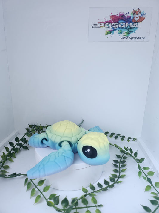 Biggi Schildkröte- blau/gelb MATT