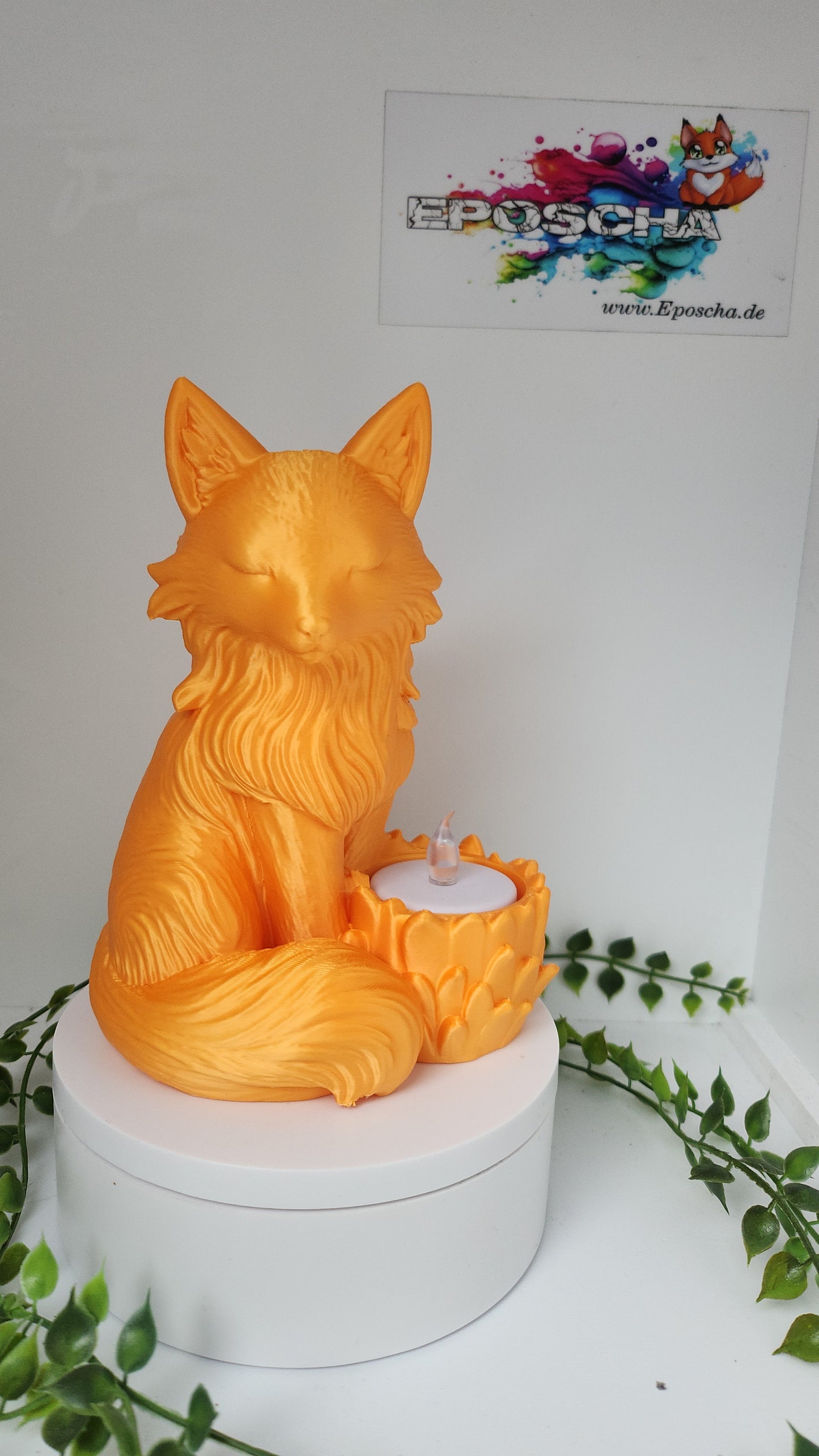 XL Fuchs Teelichthalter