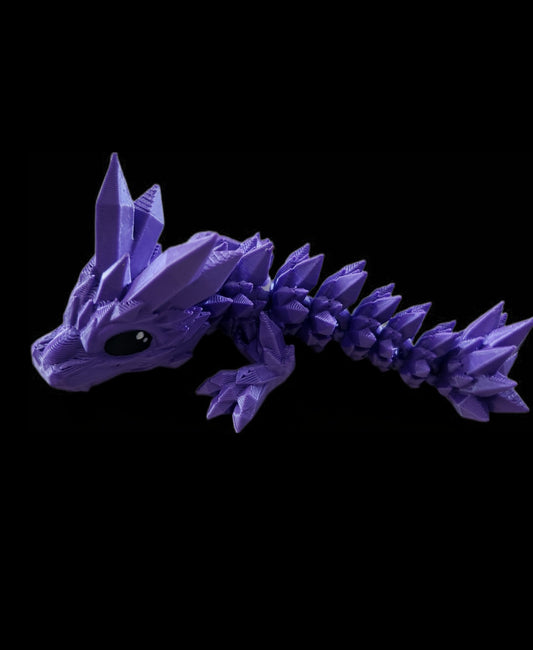 Mini kristalldrache- Sattes lila