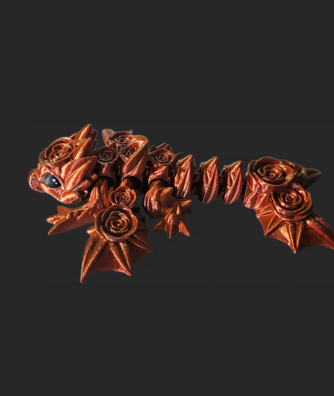 Rosen drache - dreifarbig