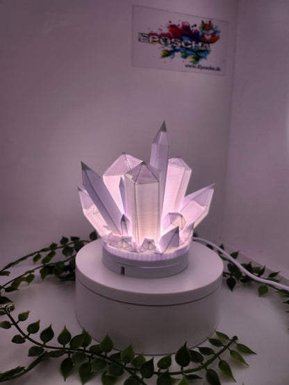 Kristall lampe weiß