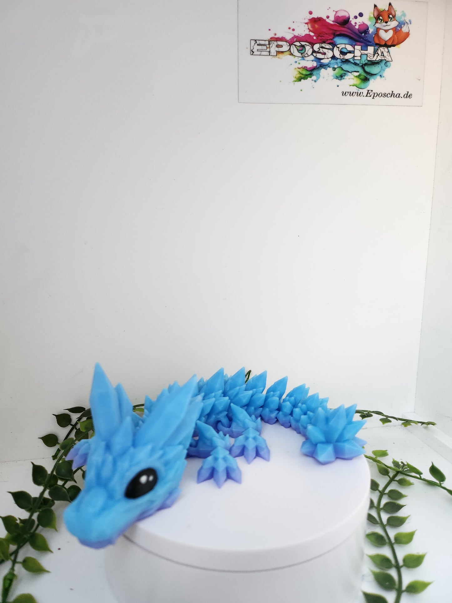 Kristalldrache blau/lila