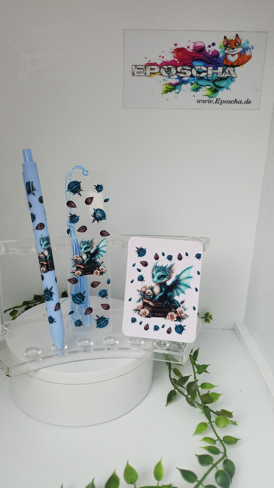 3in1 set drache blau