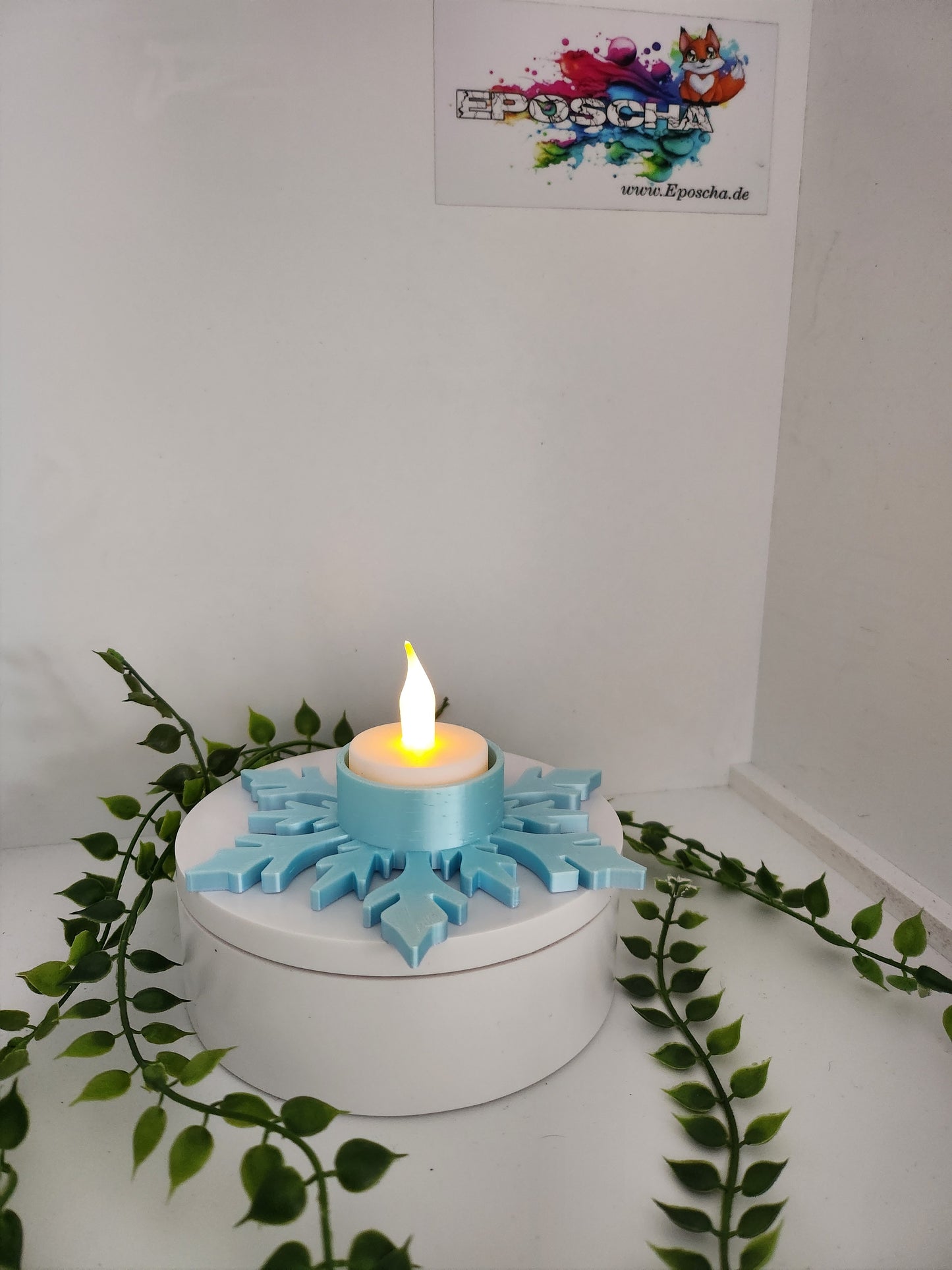 Schneeflocken LED Teelicht