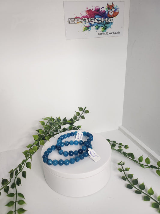 Blauer Apatit Armband