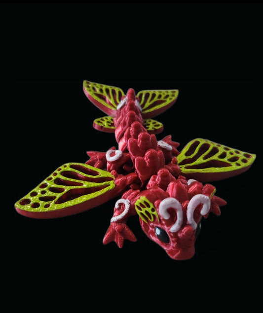 Schnetterlingsdrachen rot