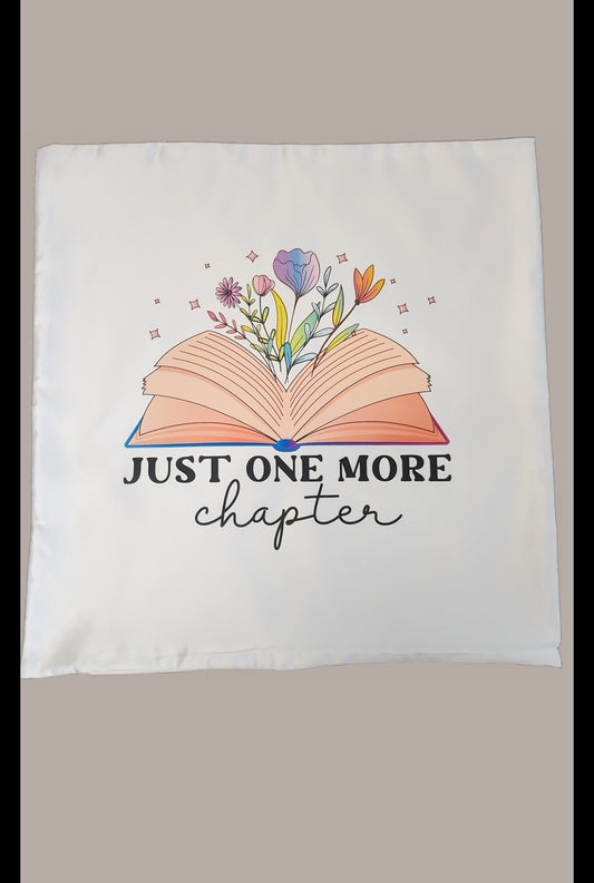 Kissen Bezug "Just one more chapter" 40x40cm