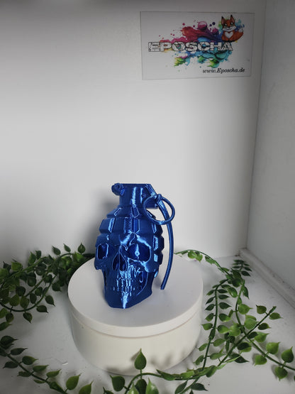 Totenkopf Granate- Royalblau